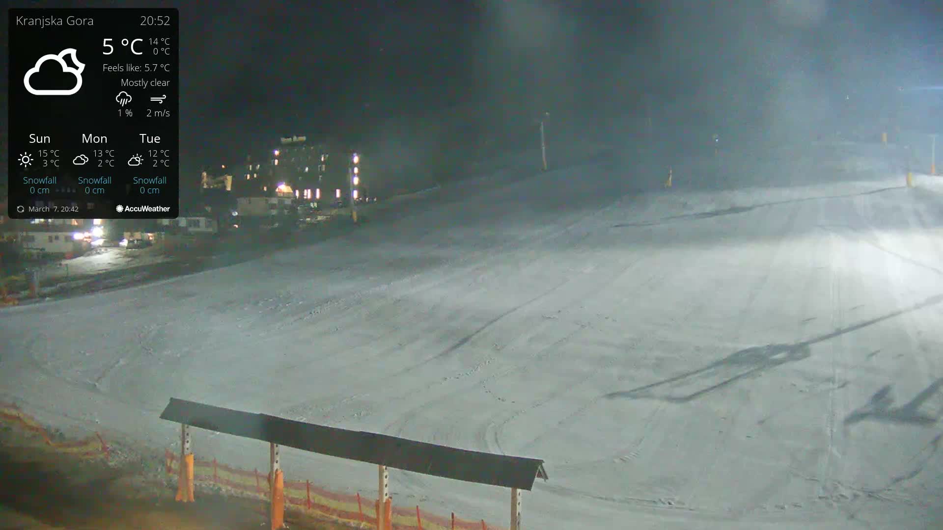 Kranjska Gora Ski Slopes Live Cam - Jesenice, Gorenjska (Upper Carniola), Slovenia