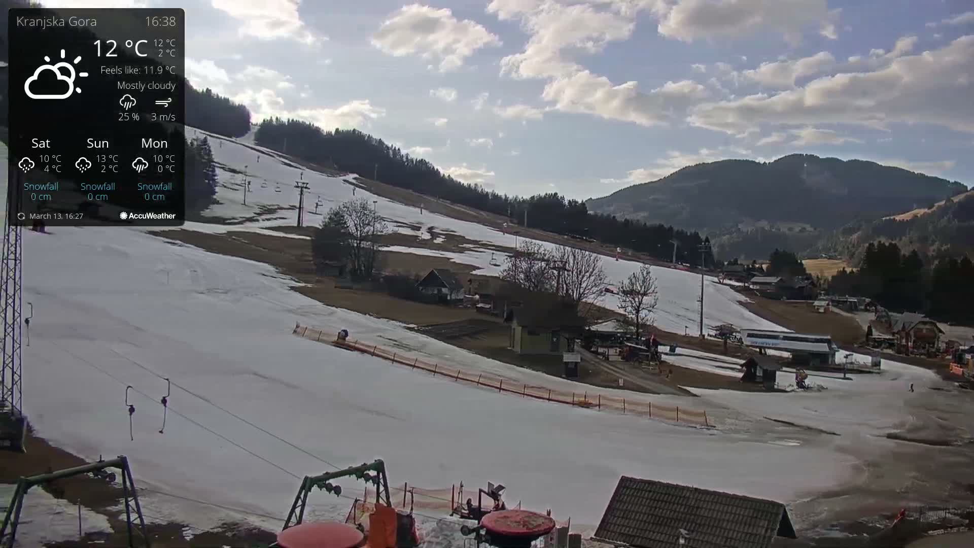 Kranjska Gora Ski Slopes Live Cam - Jesenice, Gorenjska (Upper Carniola), Slovenia