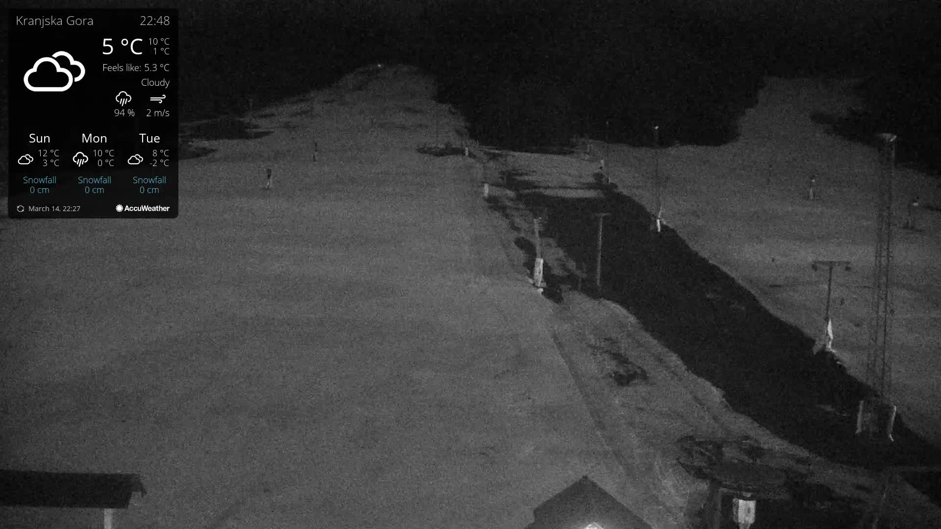 Kranjska Gora Ski Slopes Live Cam - Jesenice, Gorenjska (Upper Carniola), Slovenia