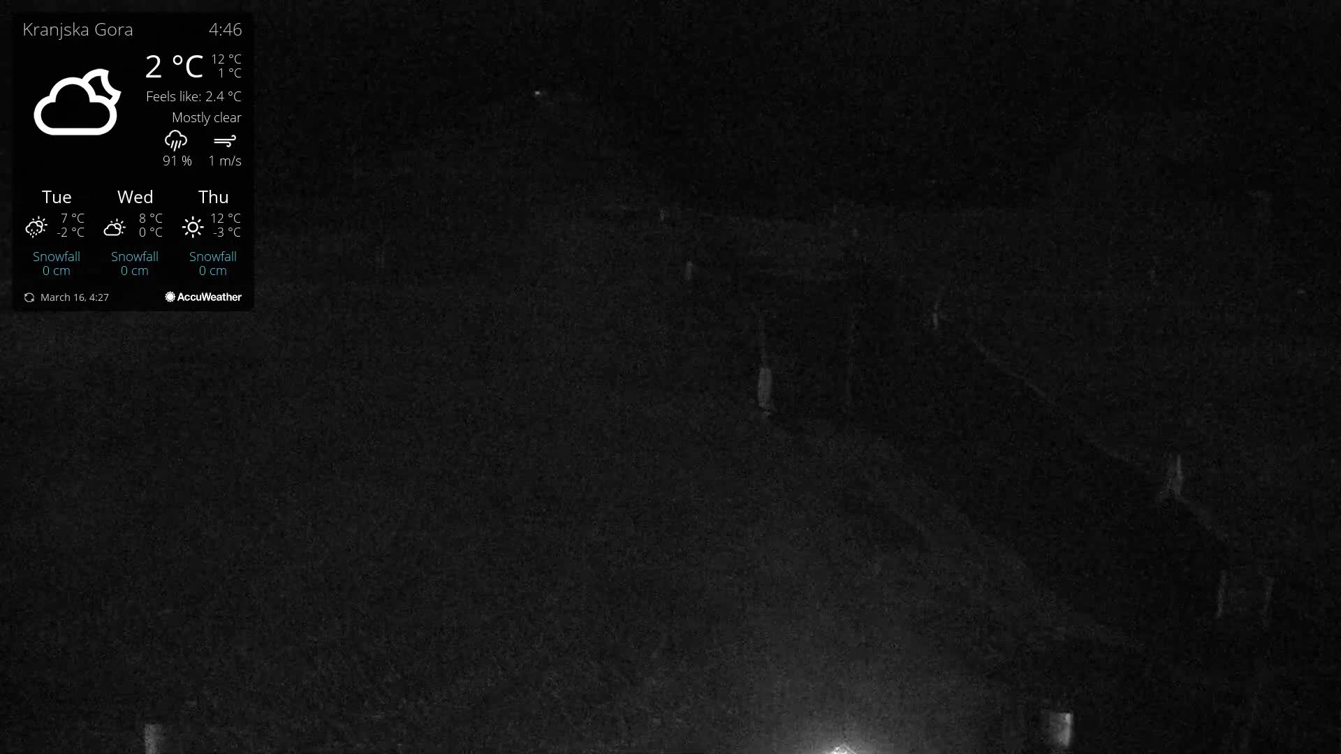 Kranjska Gora Ski Slopes Live Cam - Jesenice, Gorenjska (Upper Carniola), Slovenia