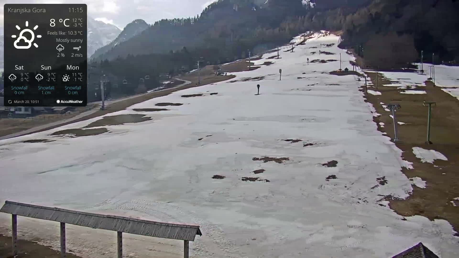 Kranjska Gora Ski Slopes Live Cam - Jesenice, Gorenjska (Upper Carniola), Slovenia
