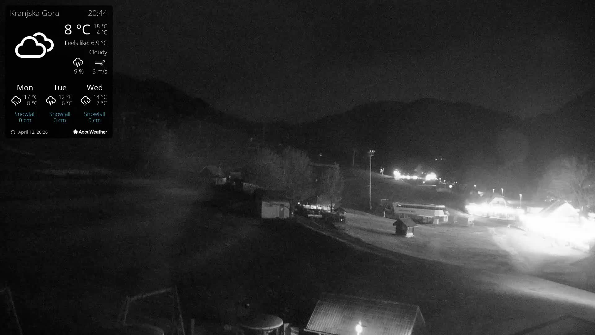 Kranjska Gora Ski Slopes Live Cam - Jesenice, Gorenjska (Upper Carniola), Slovenia