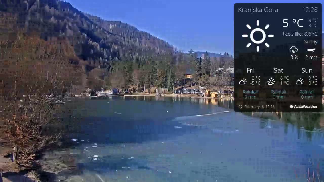 Kranjska Gora, Jezero Jasna Lake Live Cam - Jesenice, Gorenjska (Upper Carniola), Slovenia