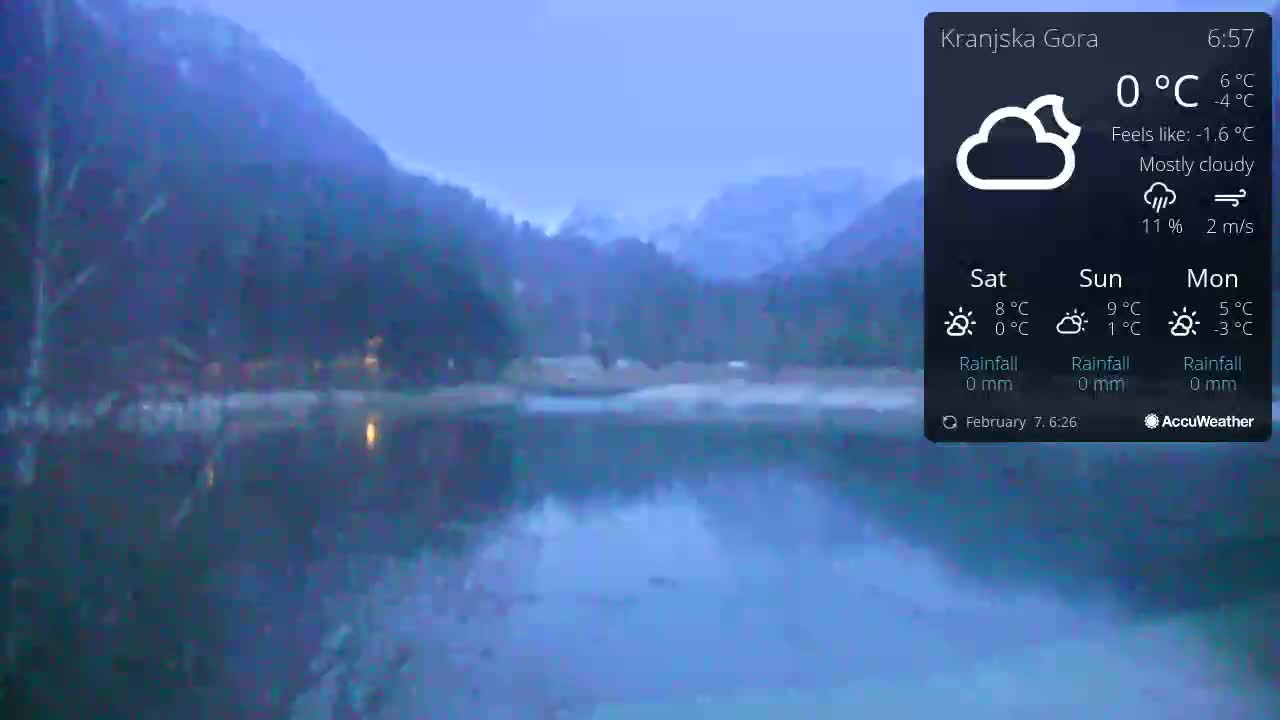 Kranjska Gora, Jezero Jasna Lake Live Cam - Jesenice, Gorenjska (Upper Carniola), Slovenia