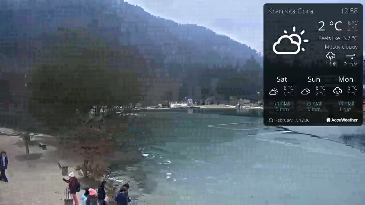 Kranjska Gora, Jezero Jasna Lake Live Cam - Jesenice, Gorenjska (Upper Carniola), Slovenia