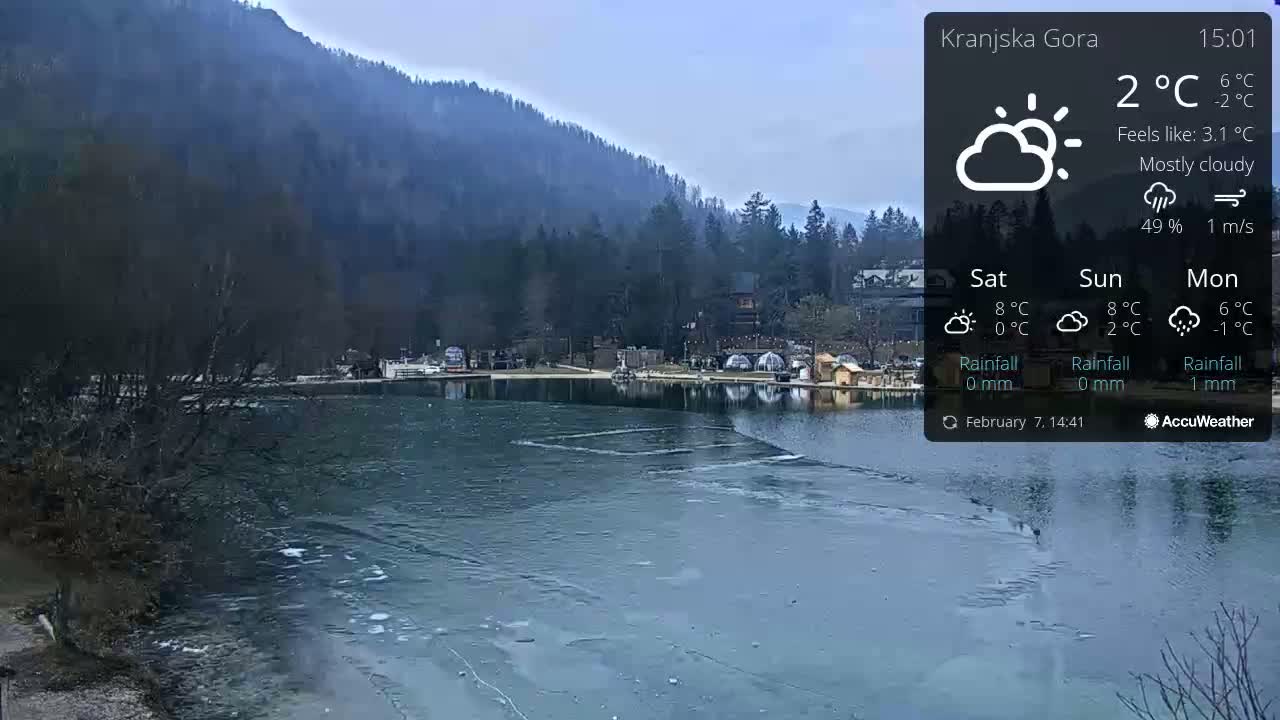 Kranjska Gora, Jezero Jasna Lake Live Cam - Jesenice, Gorenjska (Upper Carniola), Slovenia
