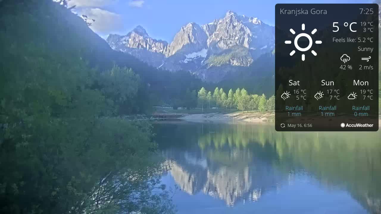 Kranjska Gora, Jezero Jasna Lake Live Cam - Jesenice, Gorenjska (Upper Carniola), Slovenia