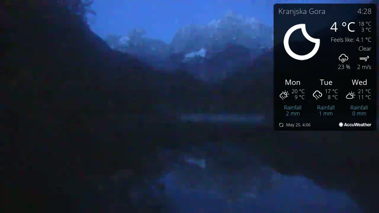 Kranjska Gora, Jezero Jasna Lake Live Cam - Jesenice, Gorenjska (Upper Carniola), Slovenia