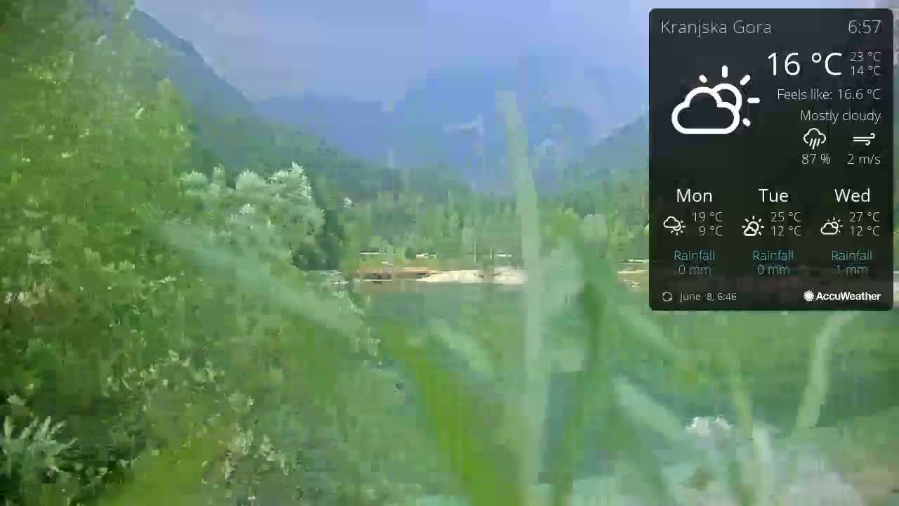 Kranjska Gora, Jezero Jasna Lake Live Cam - Jesenice, Gorenjska (Upper Carniola), Slovenia