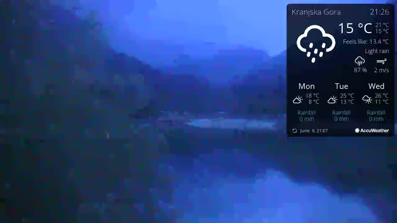 Kranjska Gora, Jezero Jasna Lake Live Cam - Jesenice, Gorenjska (Upper Carniola), Slovenia