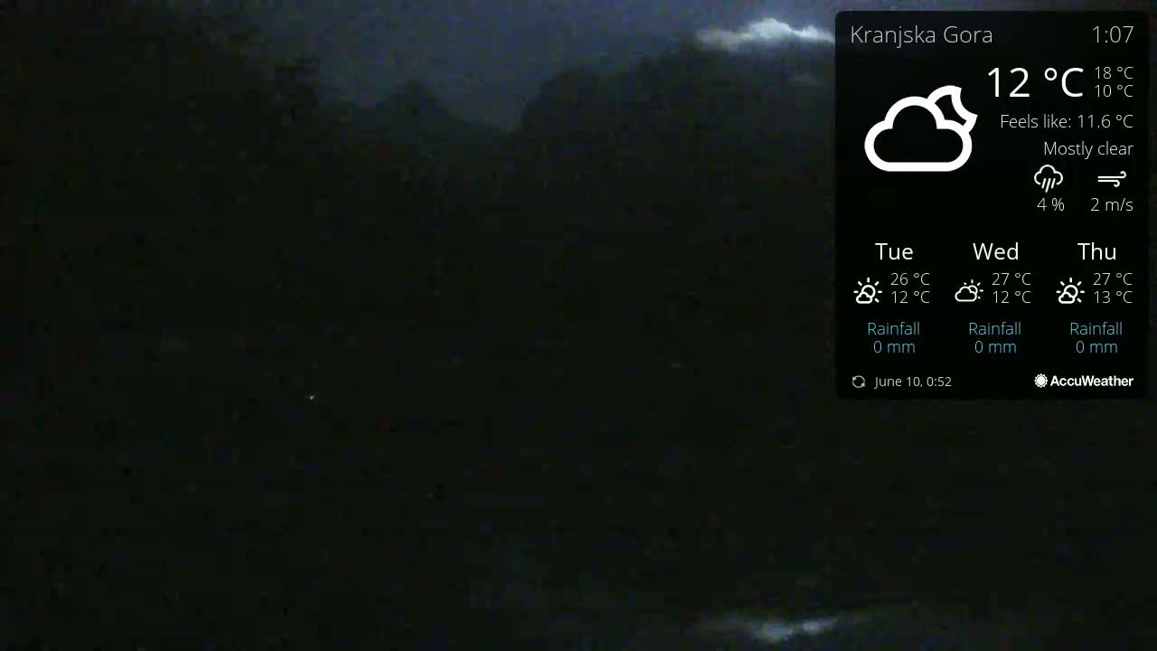Kranjska Gora, Jezero Jasna Lake Live Cam - Jesenice, Gorenjska (Upper Carniola), Slovenia
