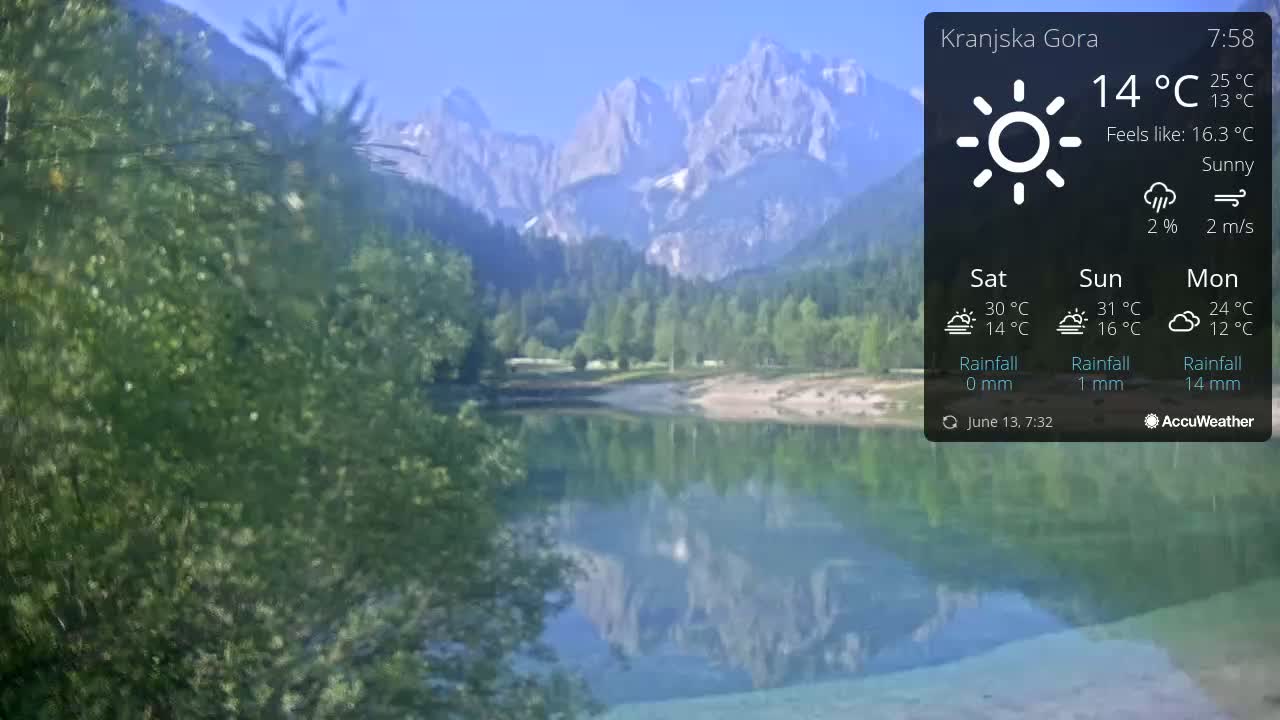 Kranjska Gora, Jezero Jasna Lake Live Cam - Jesenice, Gorenjska (Upper Carniola), Slovenia