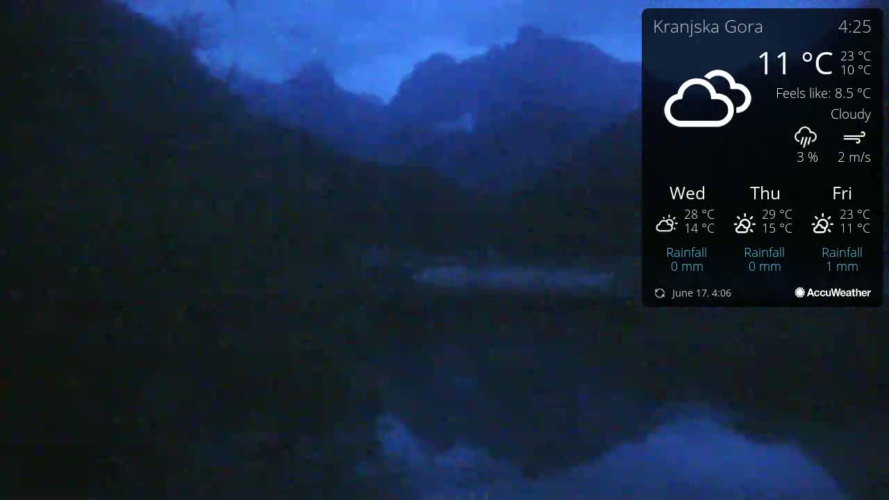 Kranjska Gora, Jezero Jasna Lake Live Cam - Jesenice, Gorenjska (Upper Carniola), Slovenia