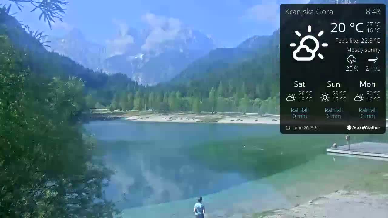 Kranjska Gora, Jezero Jasna Lake Live Cam - Jesenice, Gorenjska (Upper Carniola), Slovenia