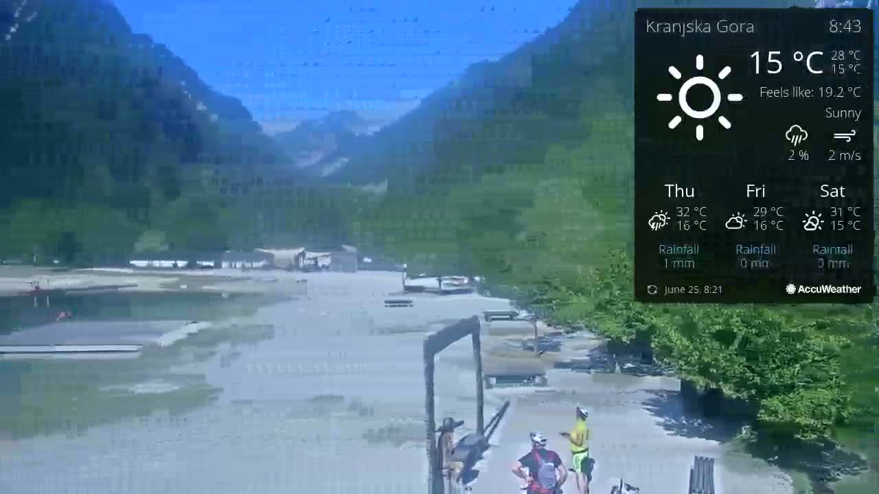 Kranjska Gora, Jezero Jasna Lake Live Cam - Jesenice, Gorenjska (Upper Carniola), Slovenia