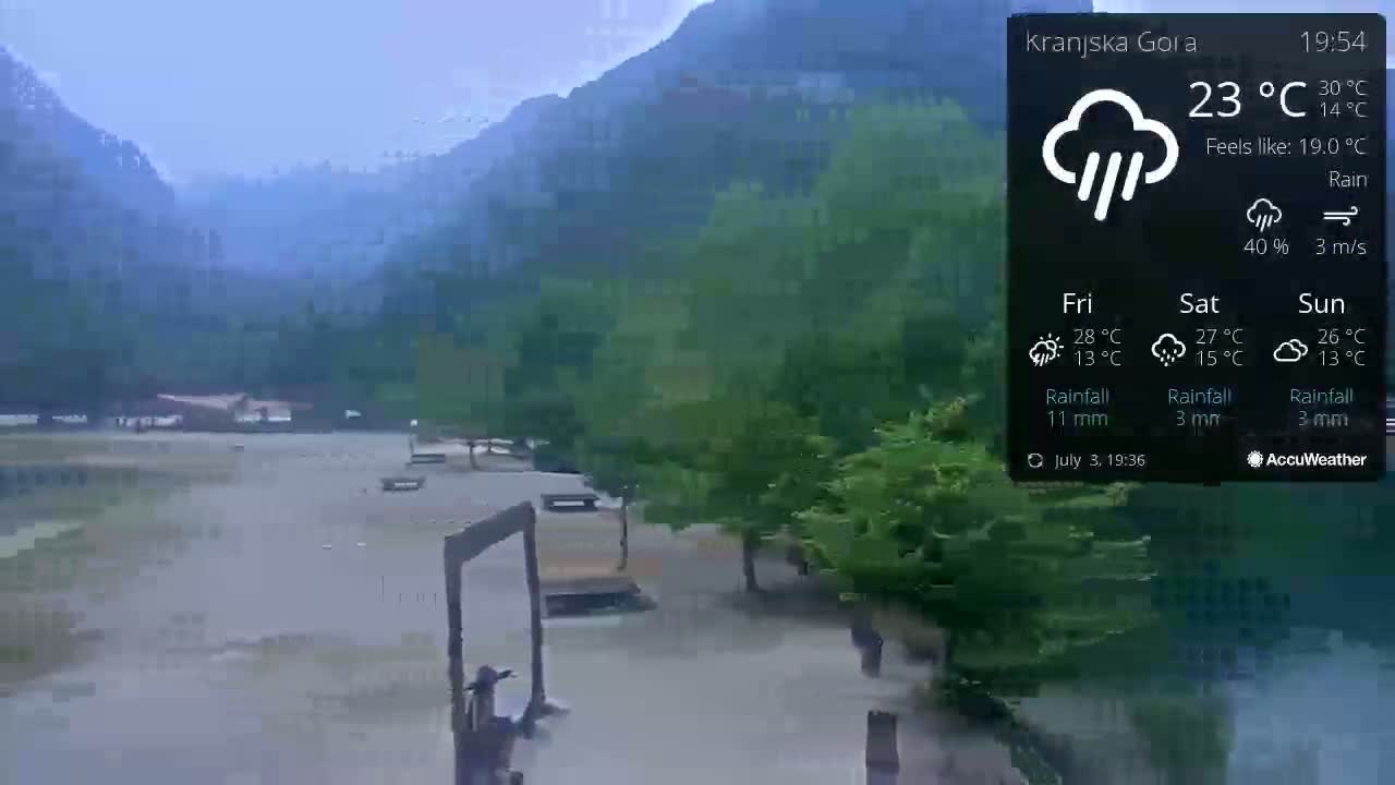 Kranjska Gora, Jezero Jasna Lake Live Cam - Jesenice, Gorenjska (Upper Carniola), Slovenia