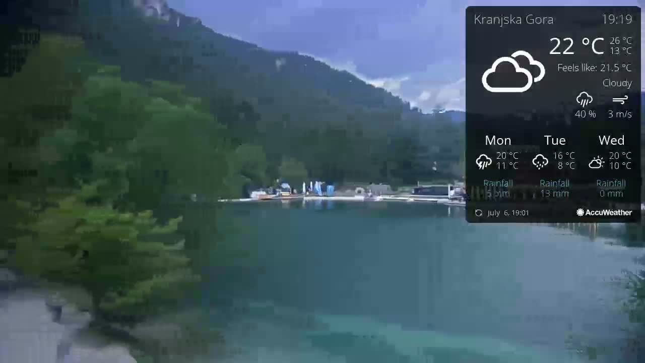 Kranjska Gora, Jezero Jasna Lake Live Cam - Jesenice, Gorenjska (Upper Carniola), Slovenia