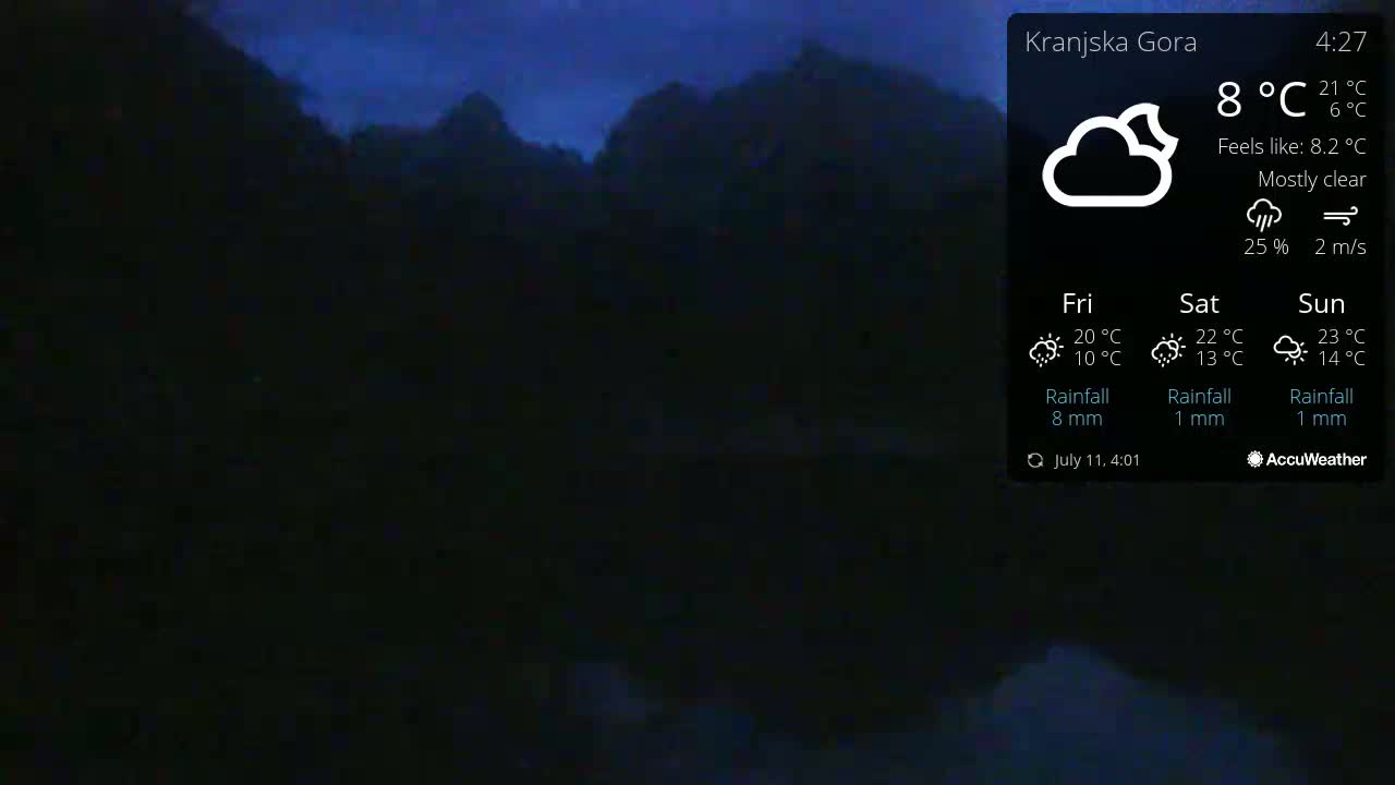 Kranjska Gora, Jezero Jasna Lake Live Cam - Jesenice, Gorenjska (Upper Carniola), Slovenia