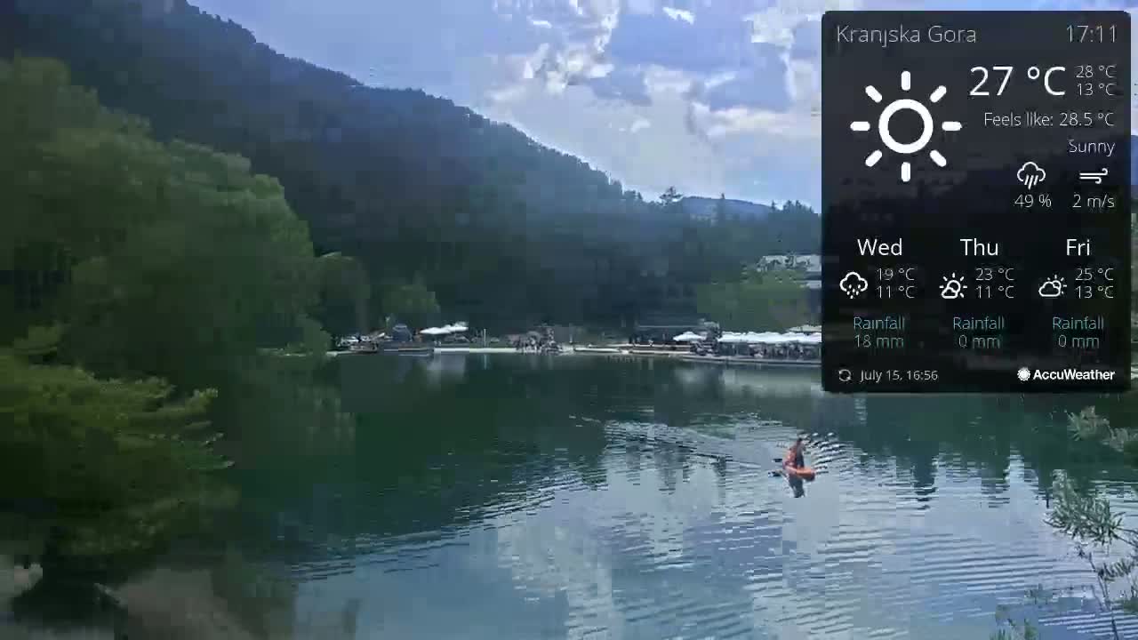 Kranjska Gora, Jezero Jasna Lake Live Cam - Jesenice, Gorenjska (Upper Carniola), Slovenia