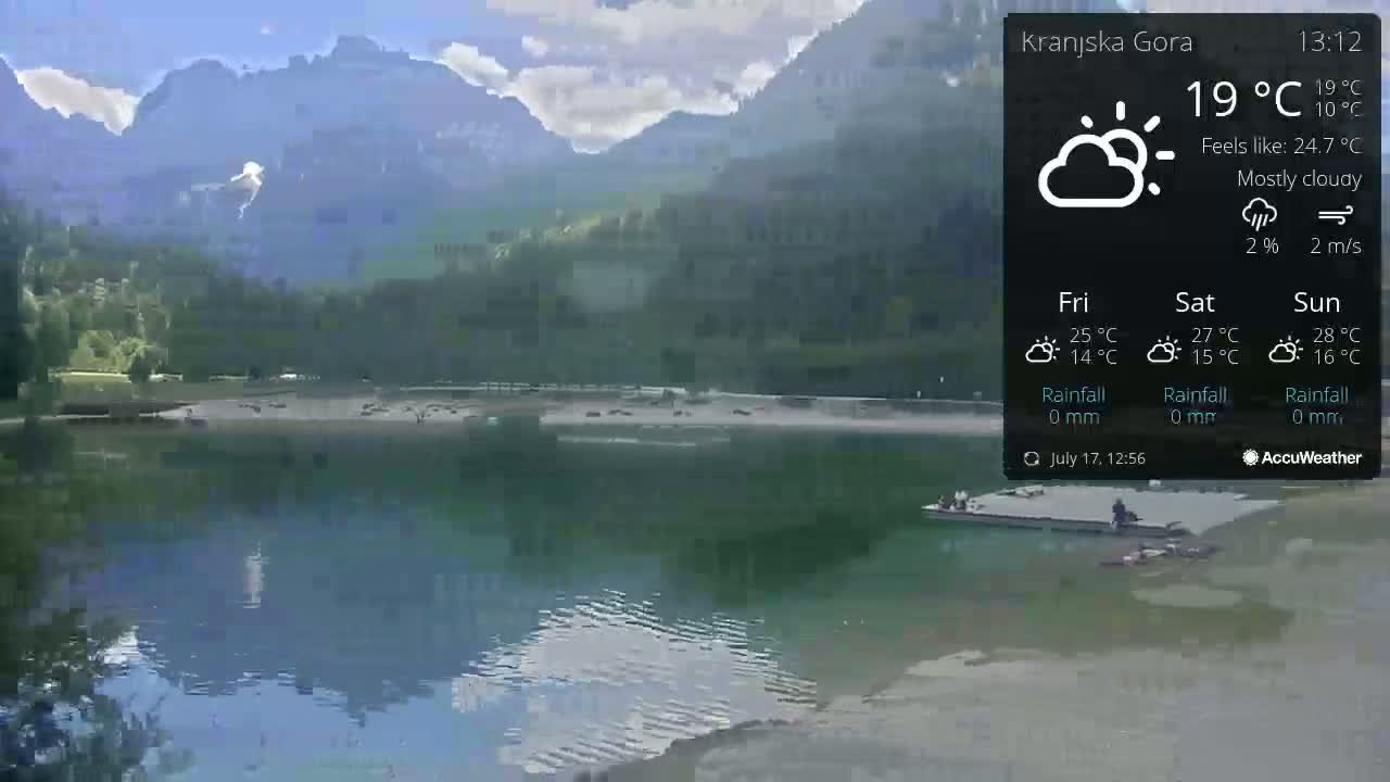 Kranjska Gora, Jezero Jasna Lake Live Cam - Jesenice, Gorenjska (Upper Carniola), Slovenia