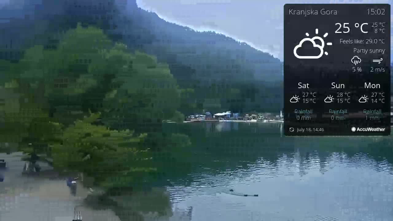 Kranjska Gora, Jezero Jasna Lake Live Cam - Jesenice, Gorenjska (Upper Carniola), Slovenia