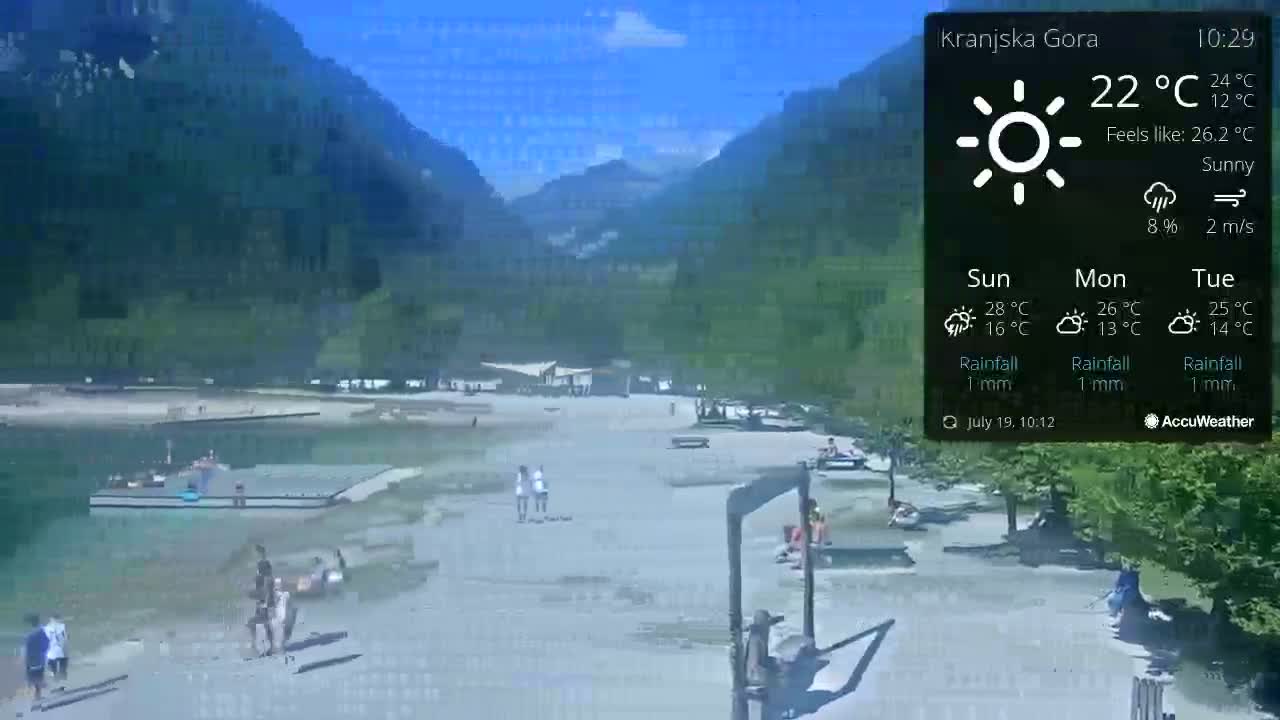 Kranjska Gora, Jezero Jasna Lake Live Cam - Jesenice, Gorenjska (Upper Carniola), Slovenia