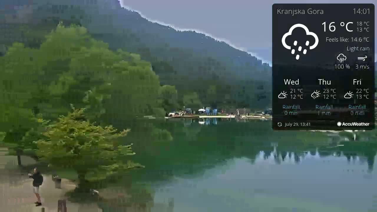 Kranjska Gora, Jezero Jasna Lake Live Cam - Jesenice, Gorenjska (Upper Carniola), Slovenia