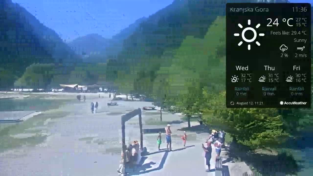 Kranjska Gora, Jezero Jasna Lake Live Cam - Jesenice, Gorenjska (Upper Carniola), Slovenia
