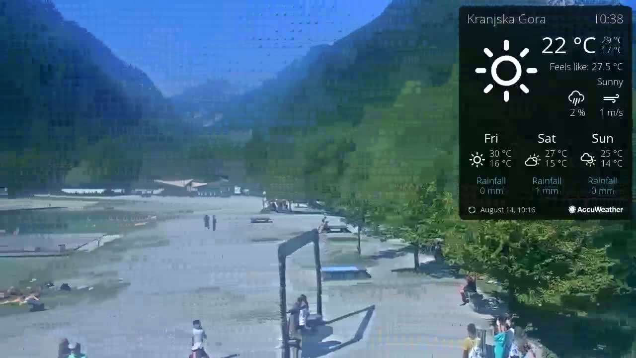 Kranjska Gora, Jezero Jasna Lake Live Cam - Jesenice, Gorenjska (Upper Carniola), Slovenia