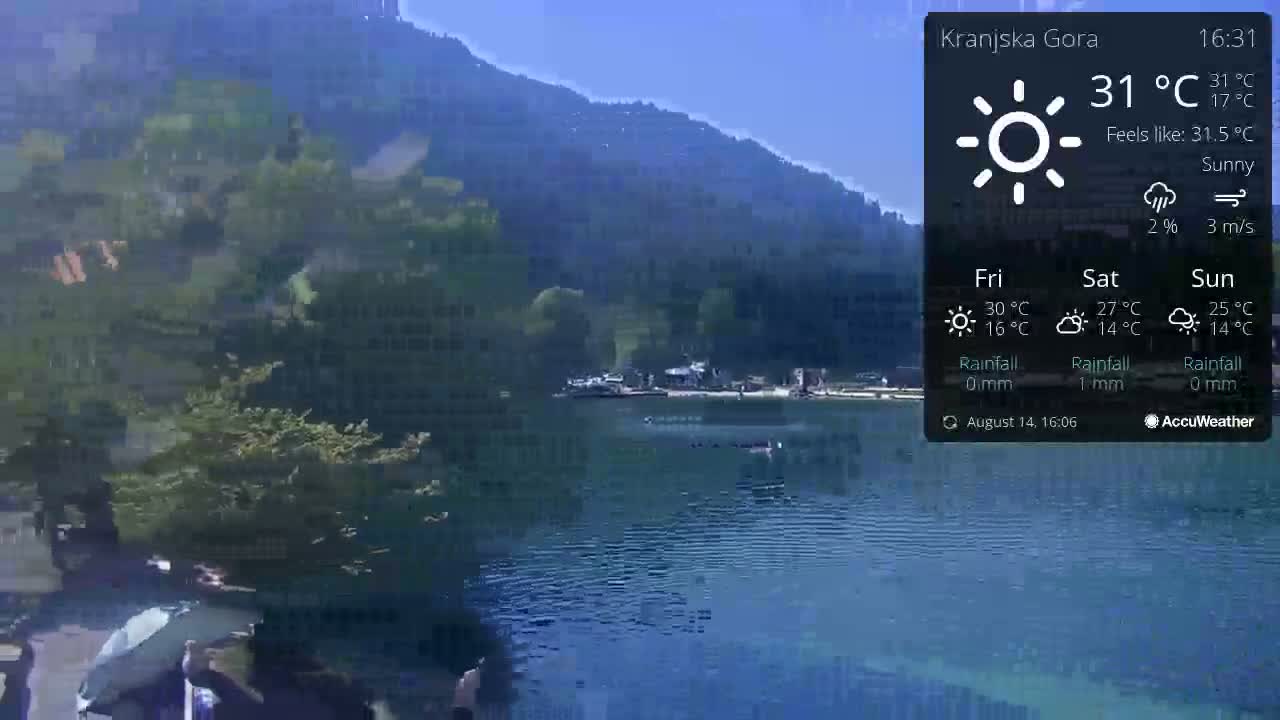 Kranjska Gora, Jezero Jasna Lake Live Cam - Jesenice, Gorenjska (Upper Carniola), Slovenia