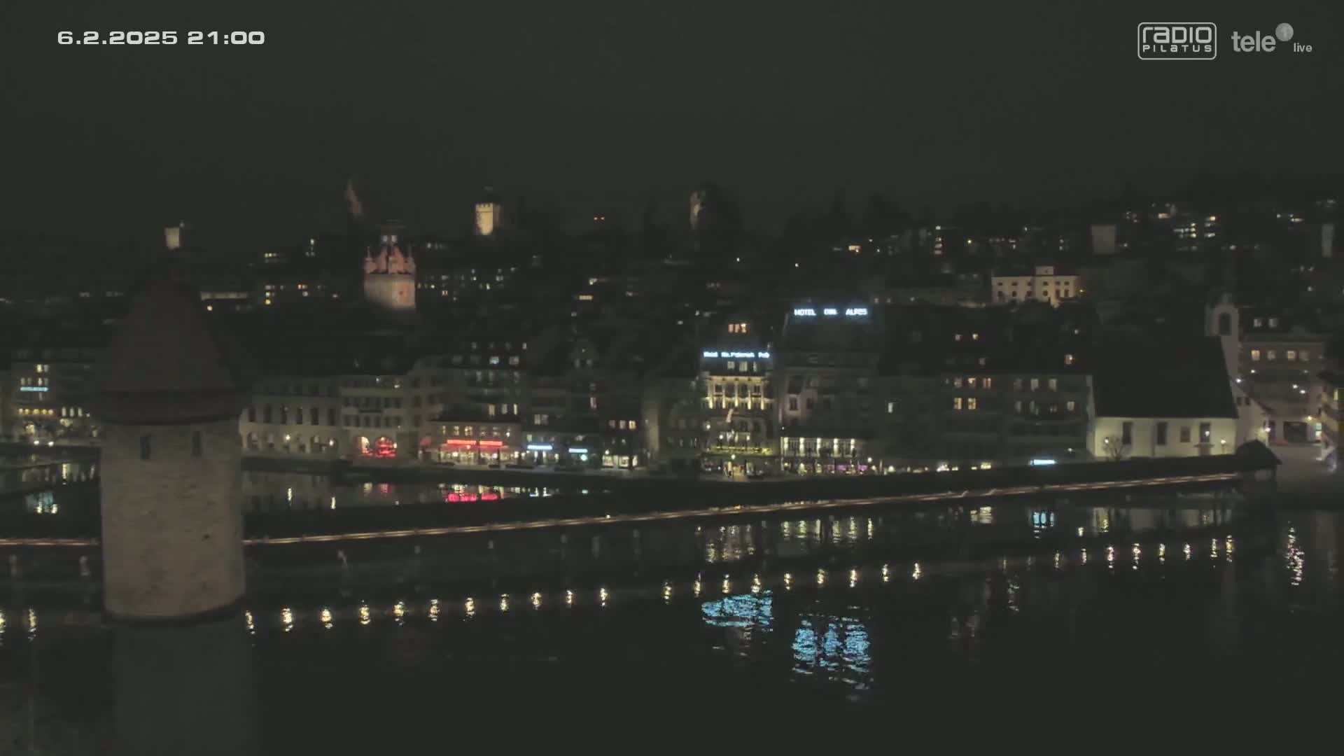 Luzern,  Lucerne Skyline Live Cam - Luzern, Lucerne-ville, Lucerne, Switzerland