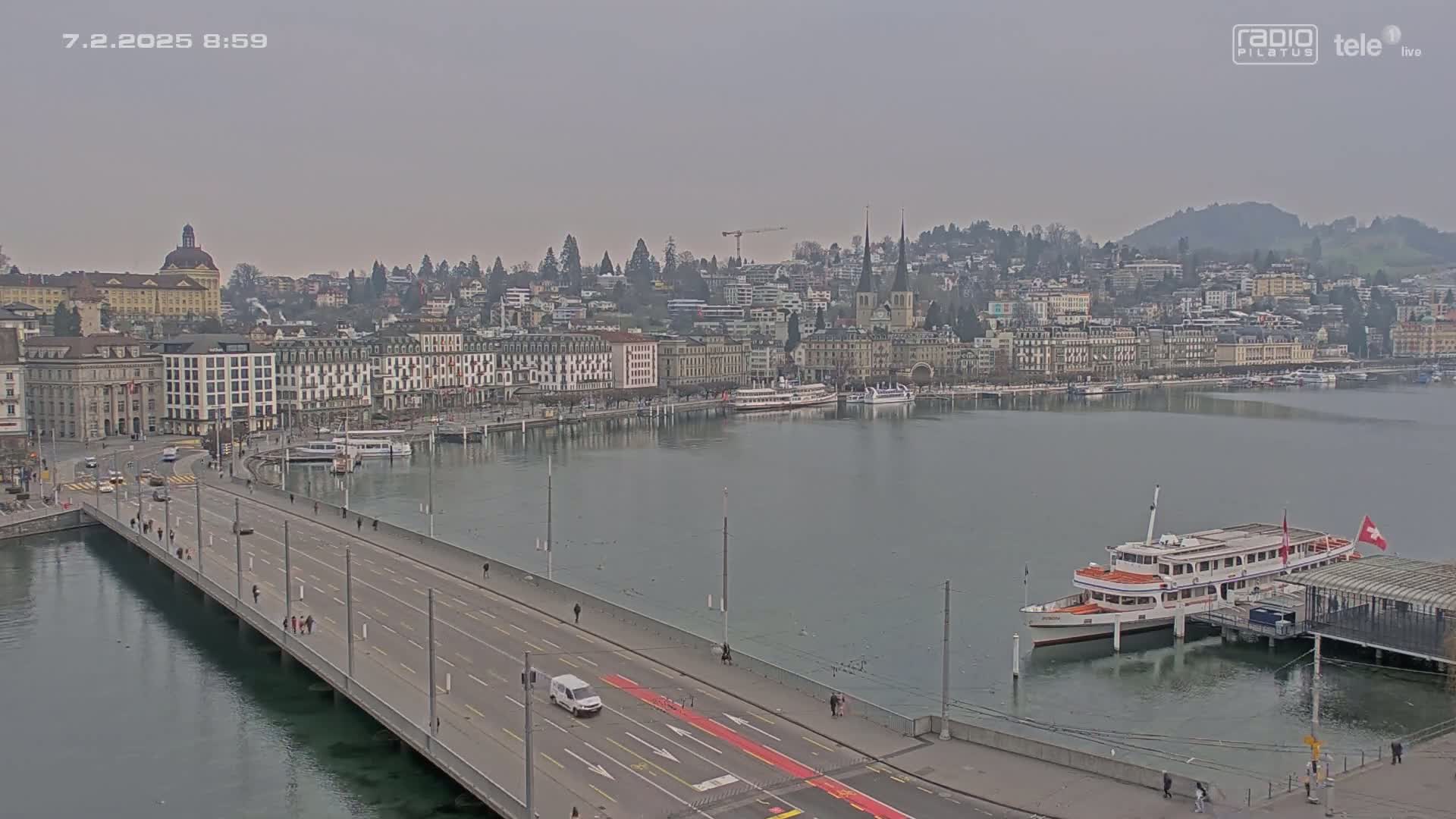 Luzern,  Lucerne Skyline Live Cam - Luzern, Lucerne-ville, Lucerne, Switzerland