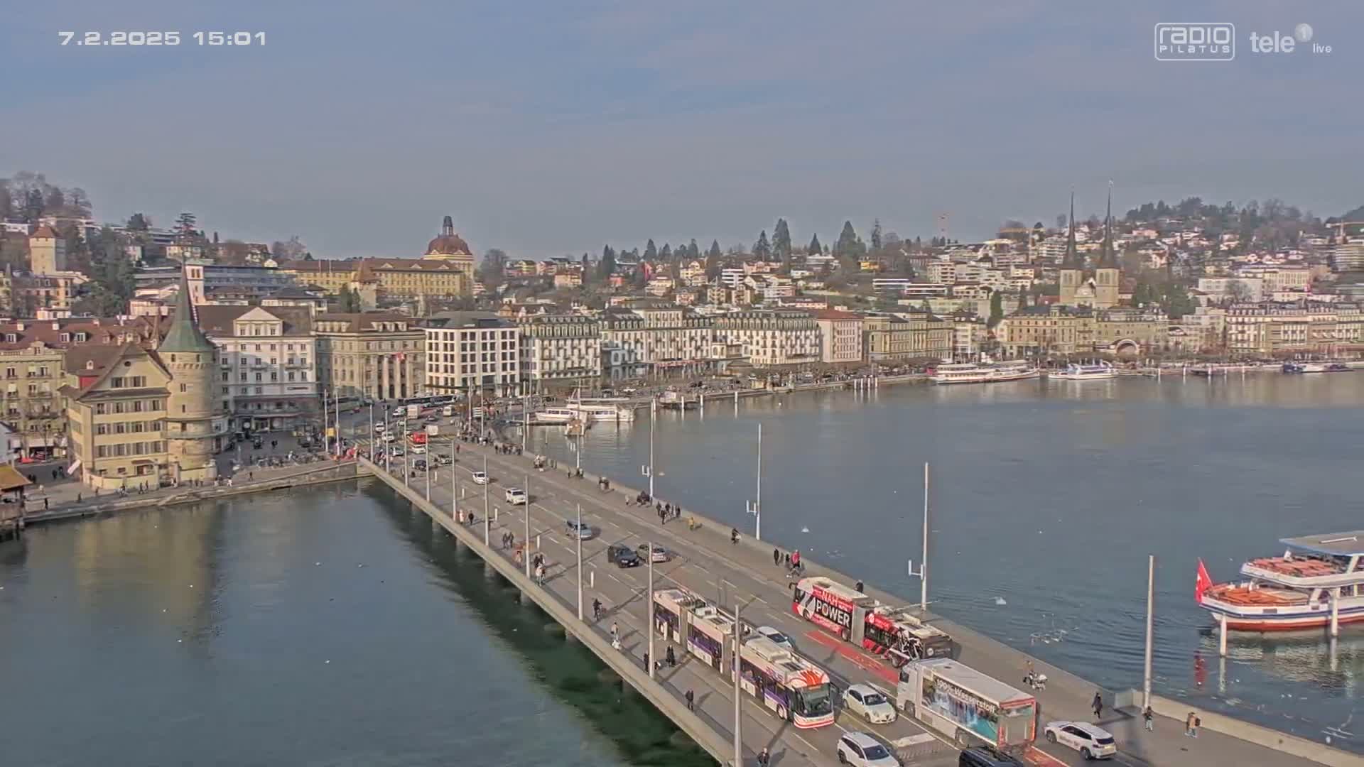 Luzern,  Lucerne Skyline Live Cam - Luzern, Lucerne-ville, Lucerne, Switzerland