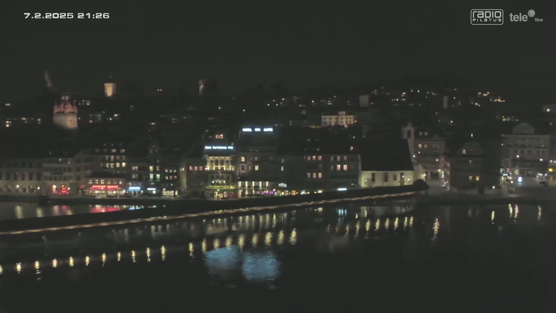 Luzern,  Lucerne Skyline Live Cam - Luzern, Lucerne-ville, Lucerne, Switzerland