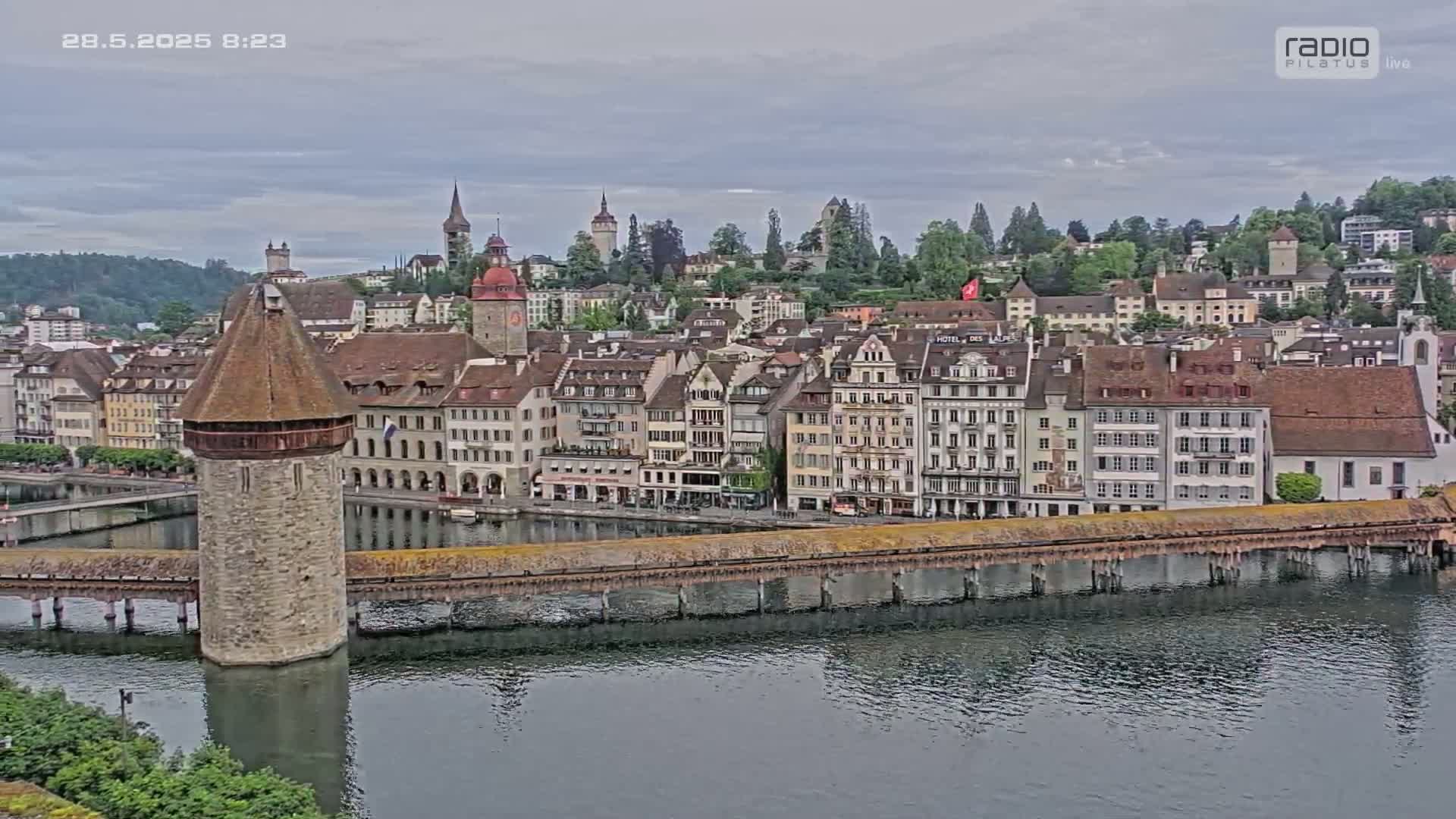 Luzern,  Lucerne Skyline Live Cam - Luzern, Lucerne-ville, Lucerne, Switzerland