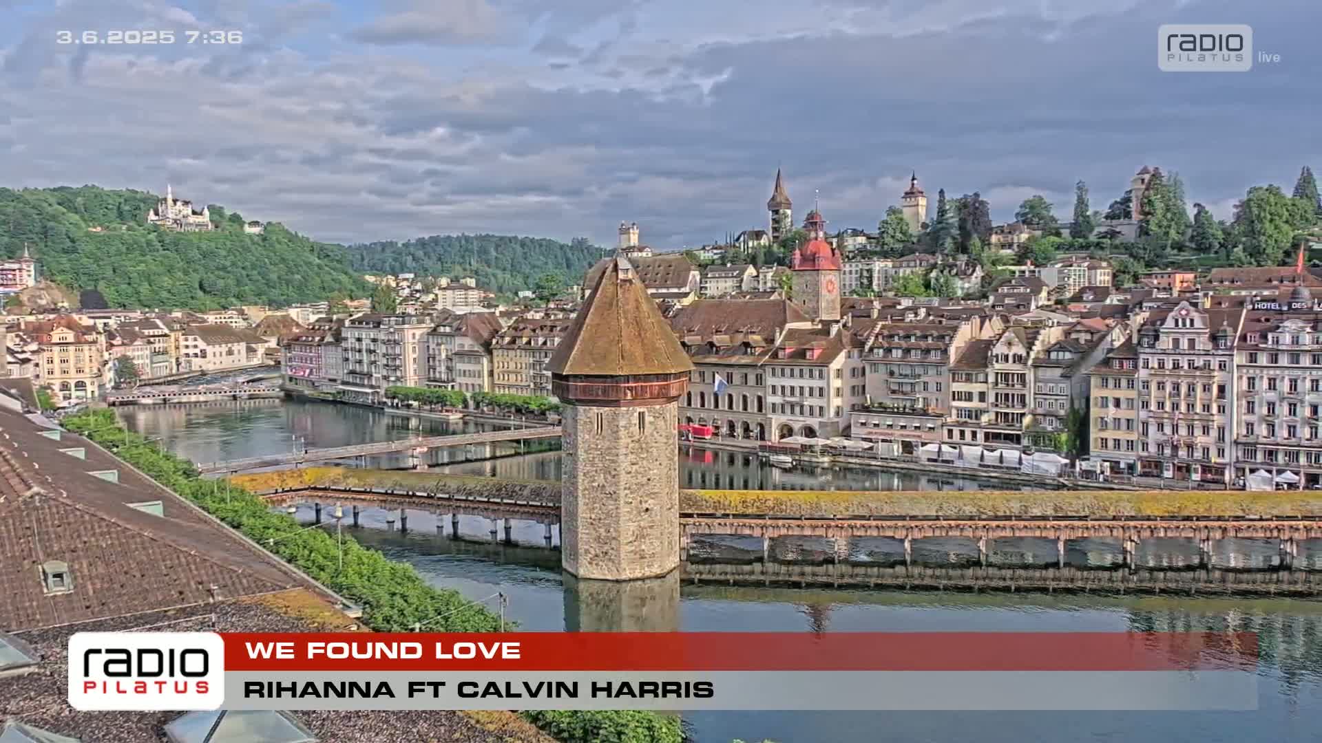 Luzern,  Lucerne Skyline Live Cam - Luzern, Lucerne-ville, Lucerne, Switzerland