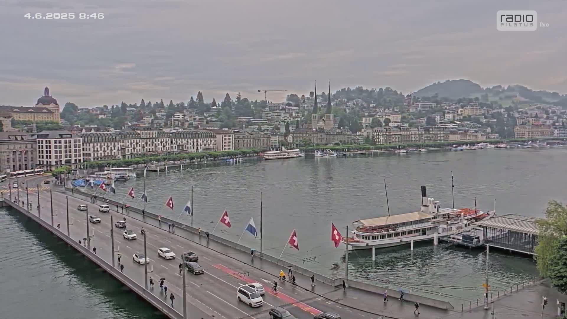 Luzern,  Lucerne Skyline Live Cam - Luzern, Lucerne-ville, Lucerne, Switzerland