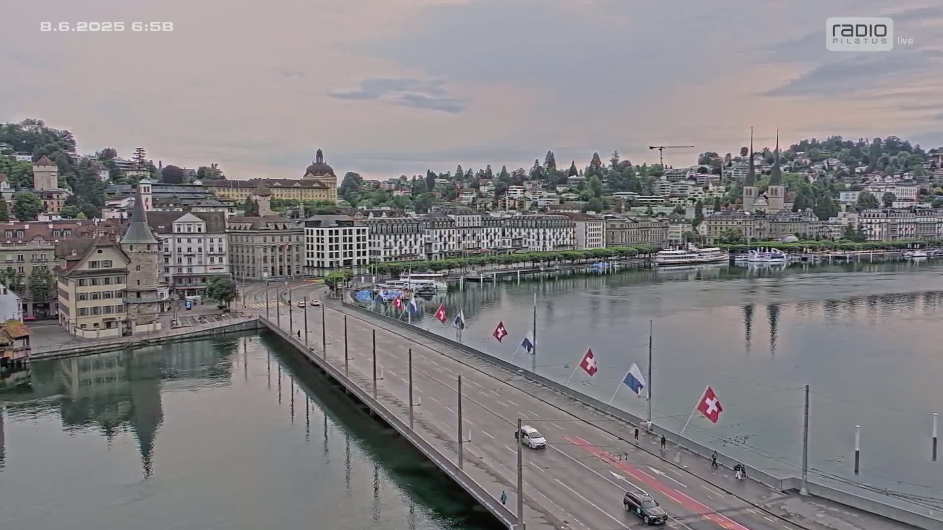 Luzern,  Lucerne Skyline Live Cam - Luzern, Lucerne-ville, Lucerne, Switzerland