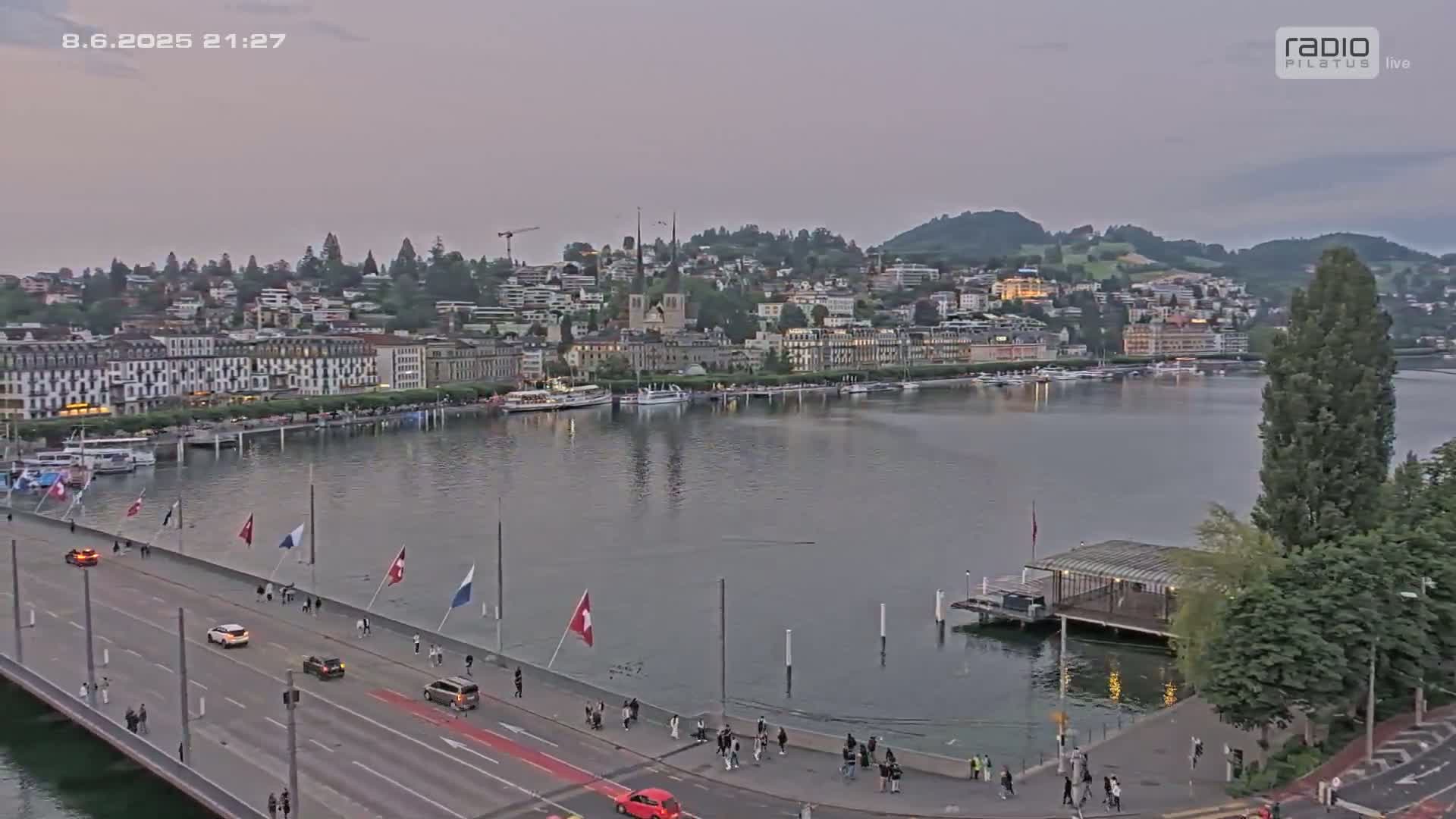 Luzern,  Lucerne Skyline Live Cam - Luzern, Lucerne-ville, Lucerne, Switzerland