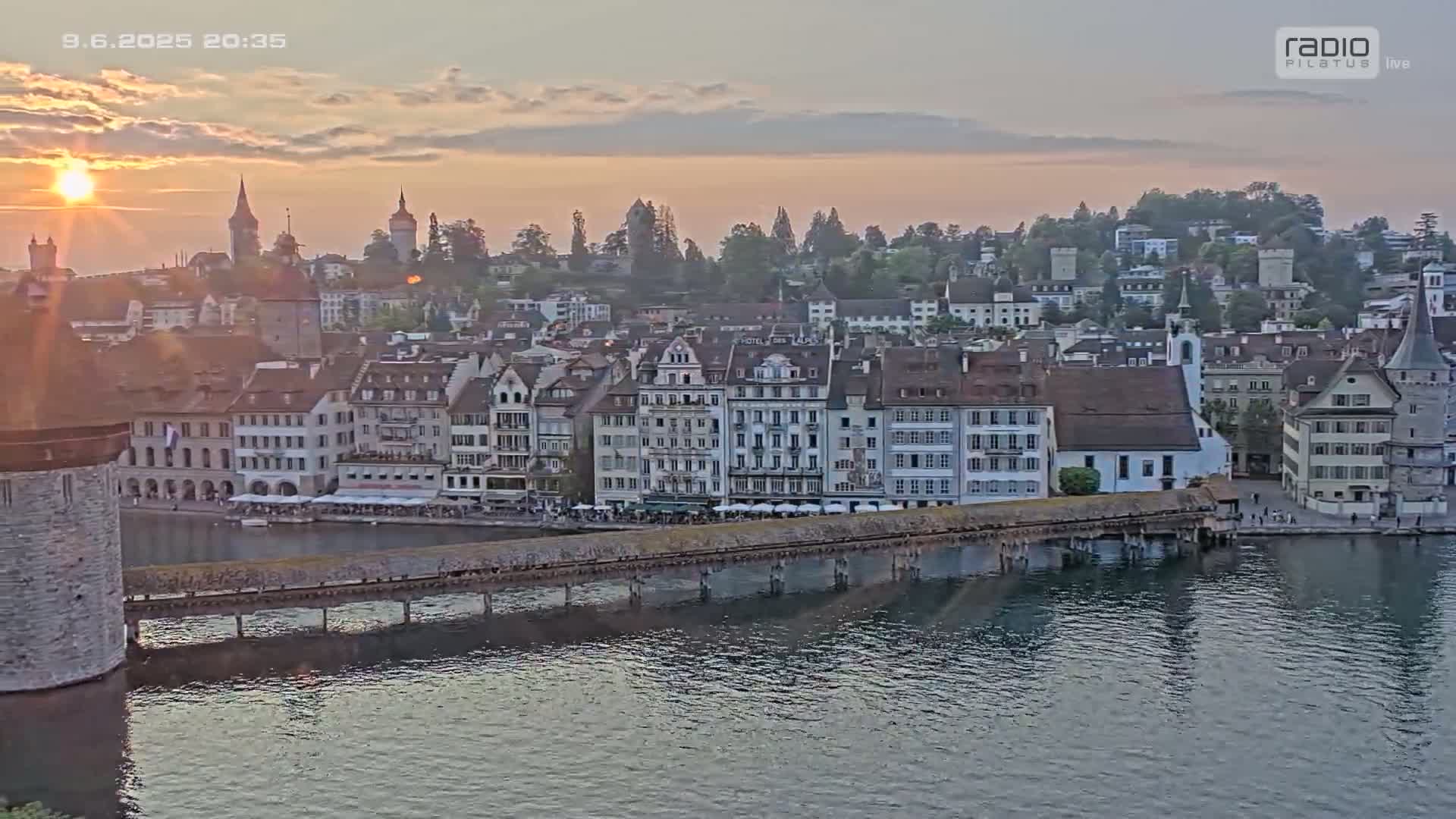 Luzern,  Lucerne Skyline Live Cam - Luzern, Lucerne-ville, Lucerne, Switzerland