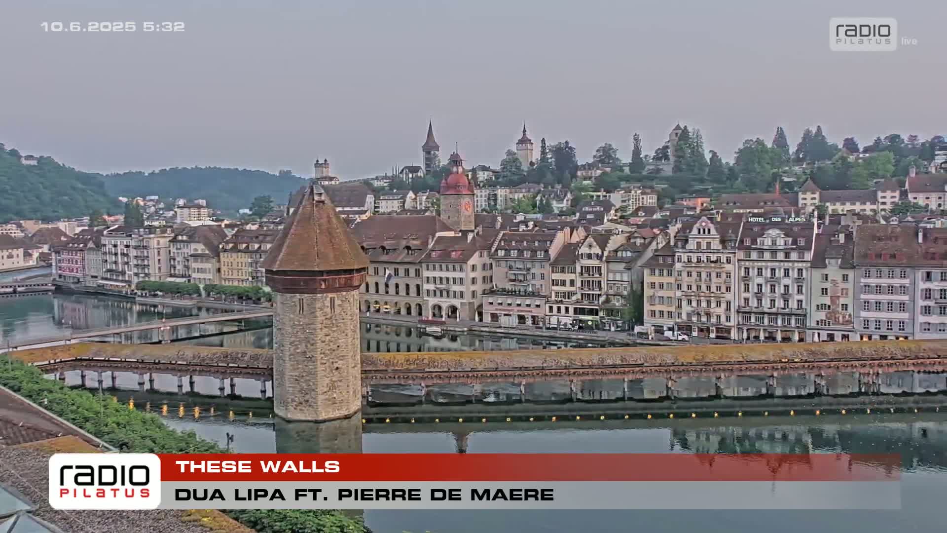 Luzern,  Lucerne Skyline Live Cam - Luzern, Lucerne-ville, Lucerne, Switzerland