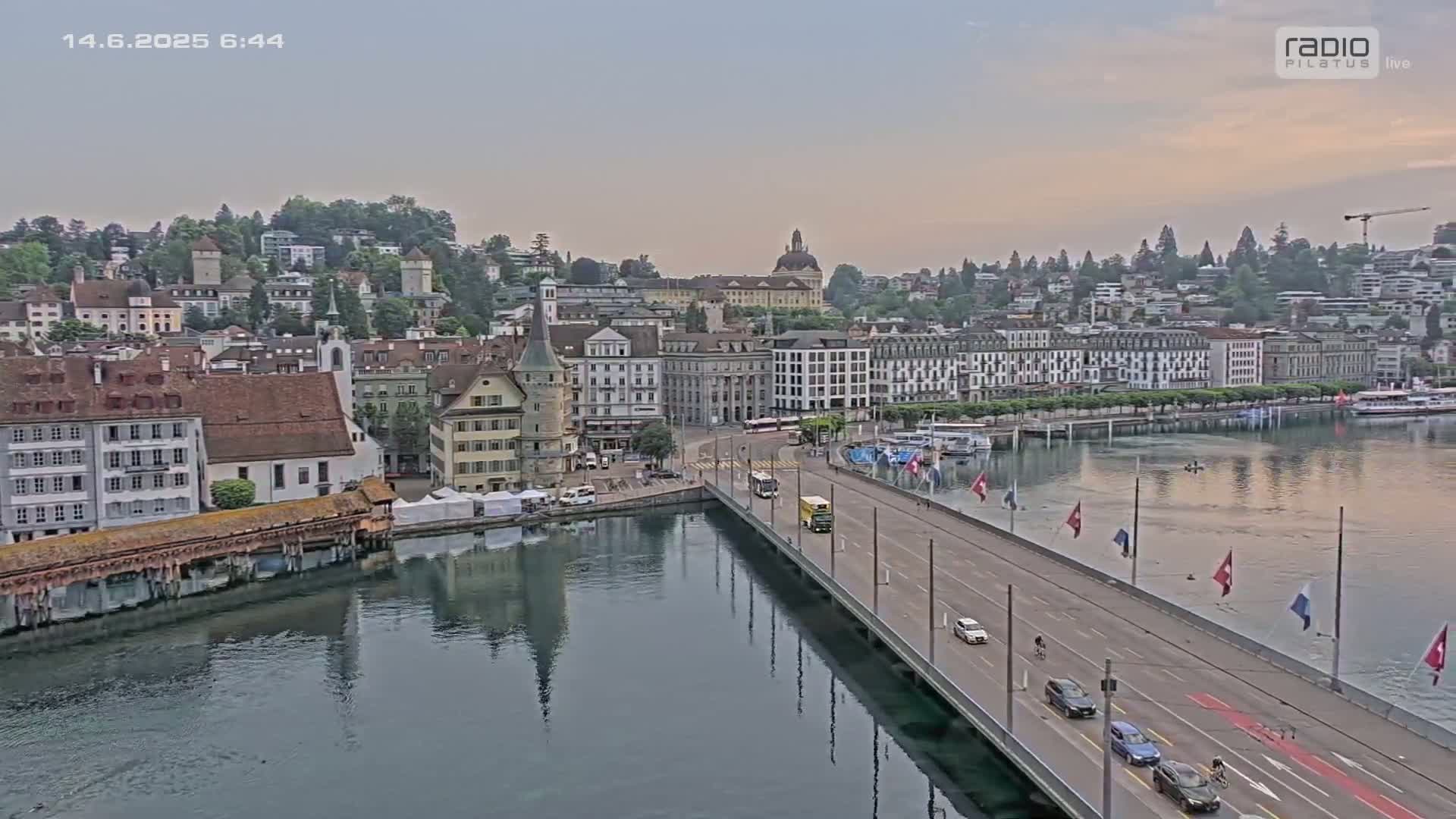 Luzern,  Lucerne Skyline Live Cam - Luzern, Lucerne-ville, Lucerne, Switzerland
