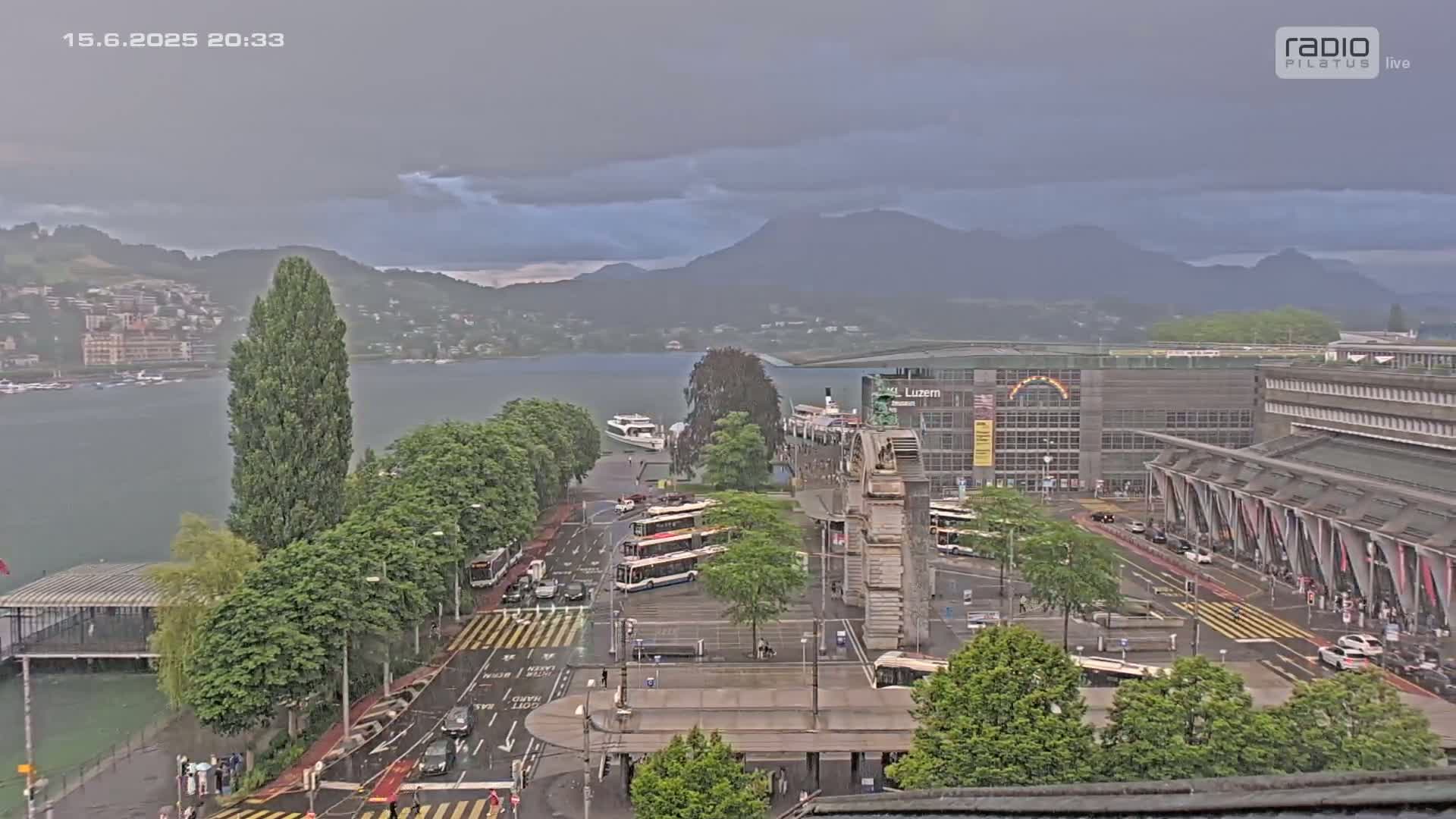 Luzern,  Lucerne Skyline Live Cam - Luzern, Lucerne-ville, Lucerne, Switzerland
