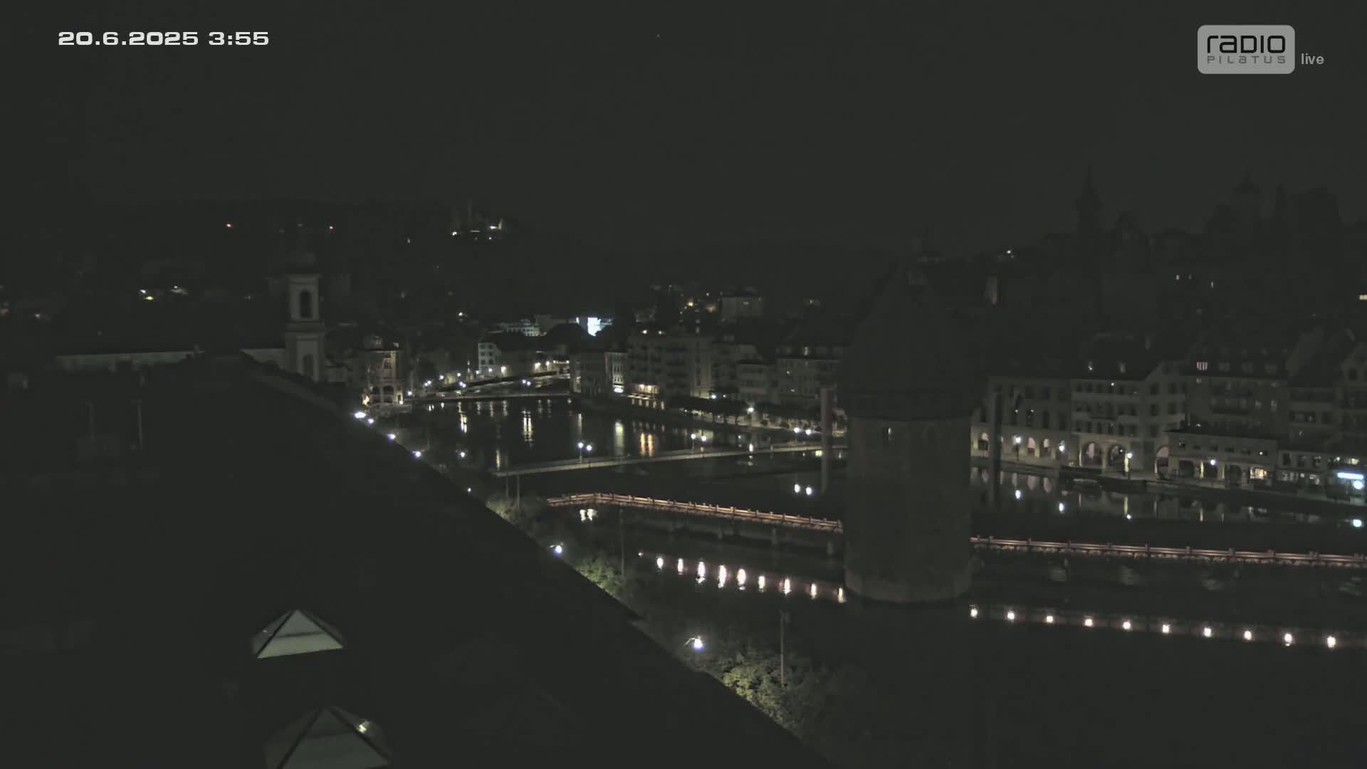 Luzern,  Lucerne Skyline Live Cam - Luzern, Lucerne-ville, Lucerne, Switzerland