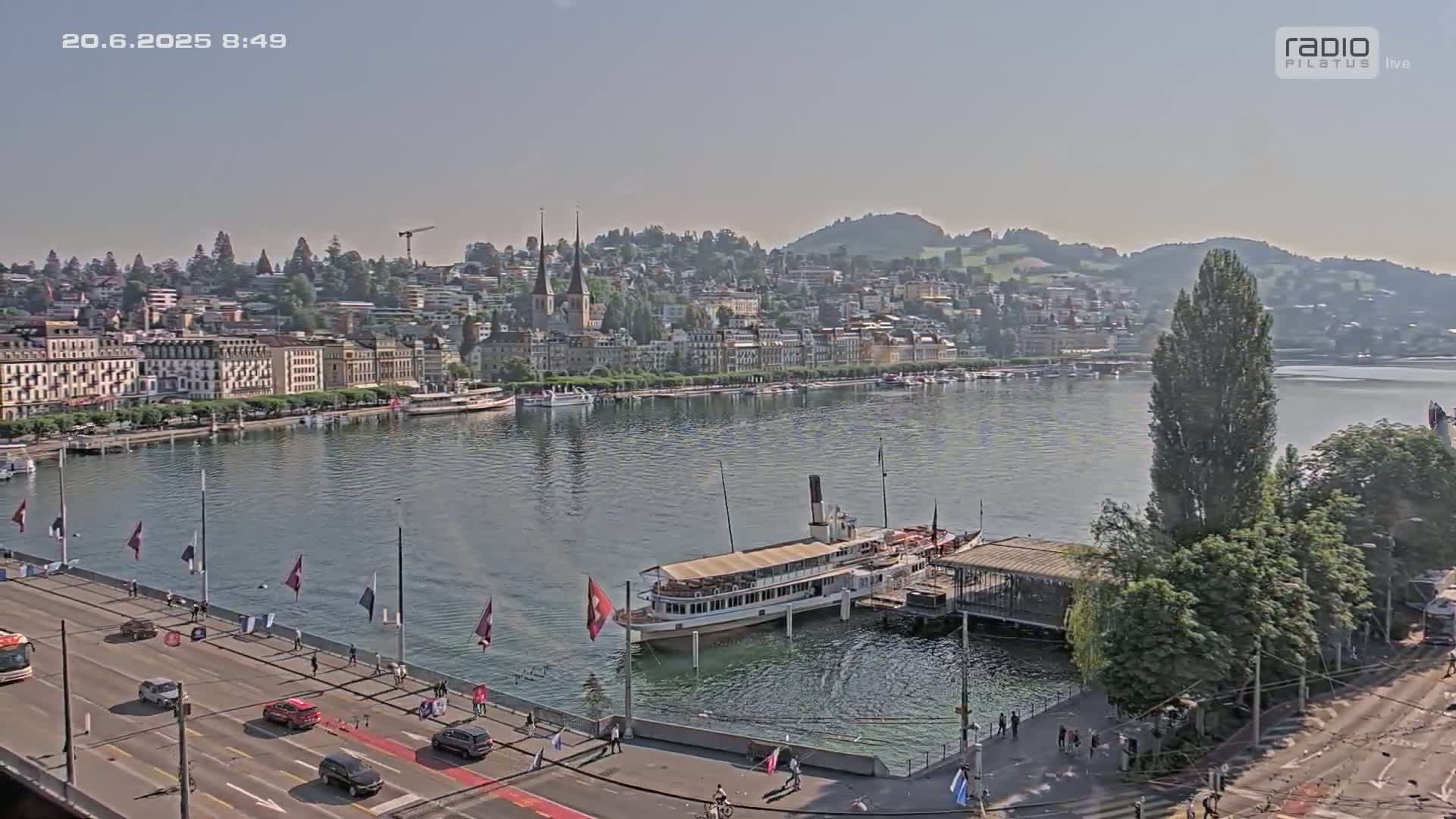 Luzern,  Lucerne Skyline Live Cam - Luzern, Lucerne-ville, Lucerne, Switzerland