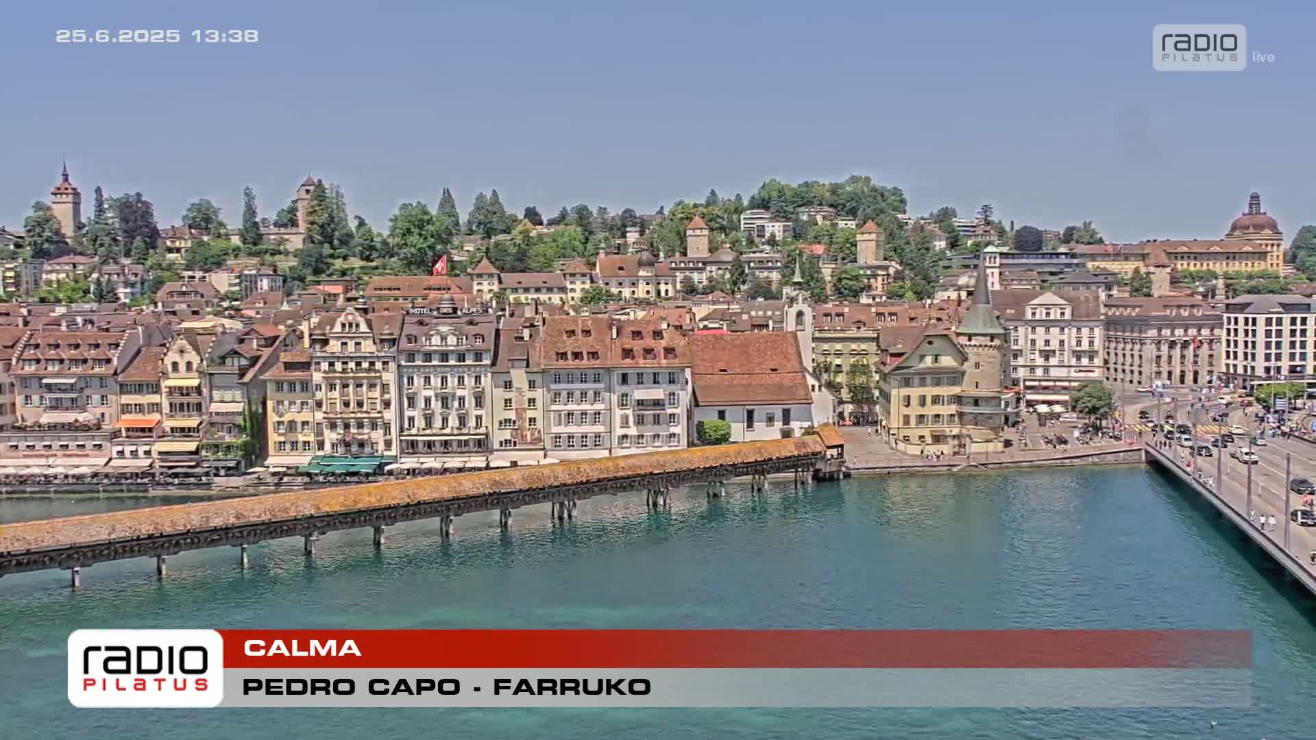 Luzern,  Lucerne Skyline Live Cam - Luzern, Lucerne-ville, Lucerne, Switzerland