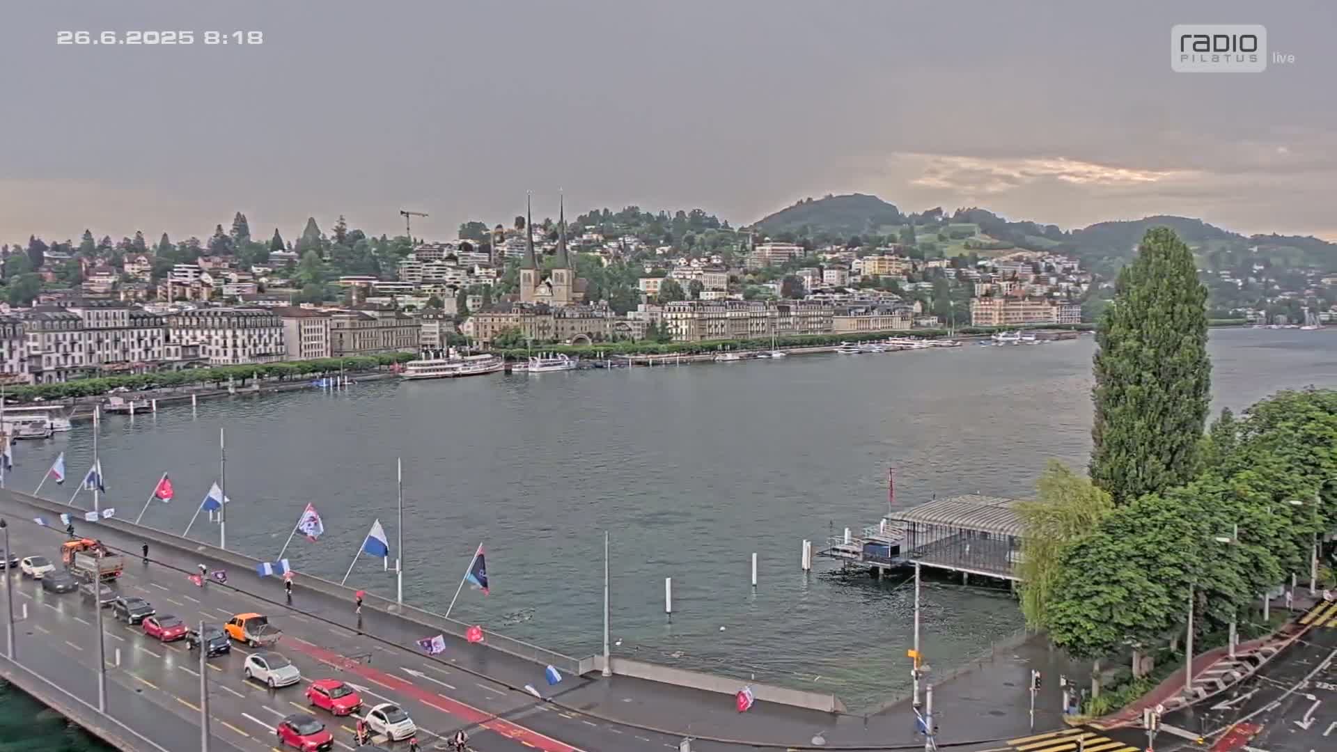 Luzern,  Lucerne Skyline Live Cam - Luzern, Lucerne-ville, Lucerne, Switzerland