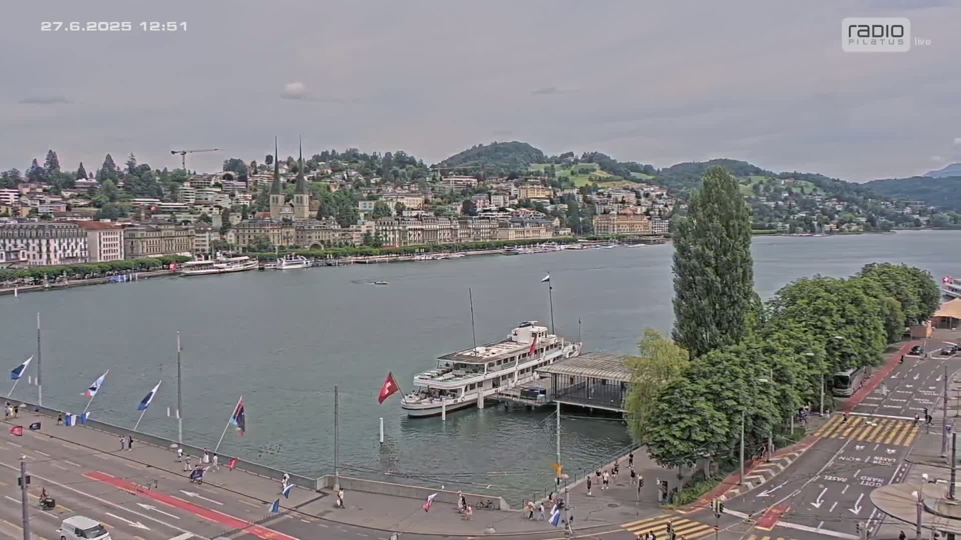 Luzern,  Lucerne Skyline Live Cam - Luzern, Lucerne-ville, Lucerne, Switzerland