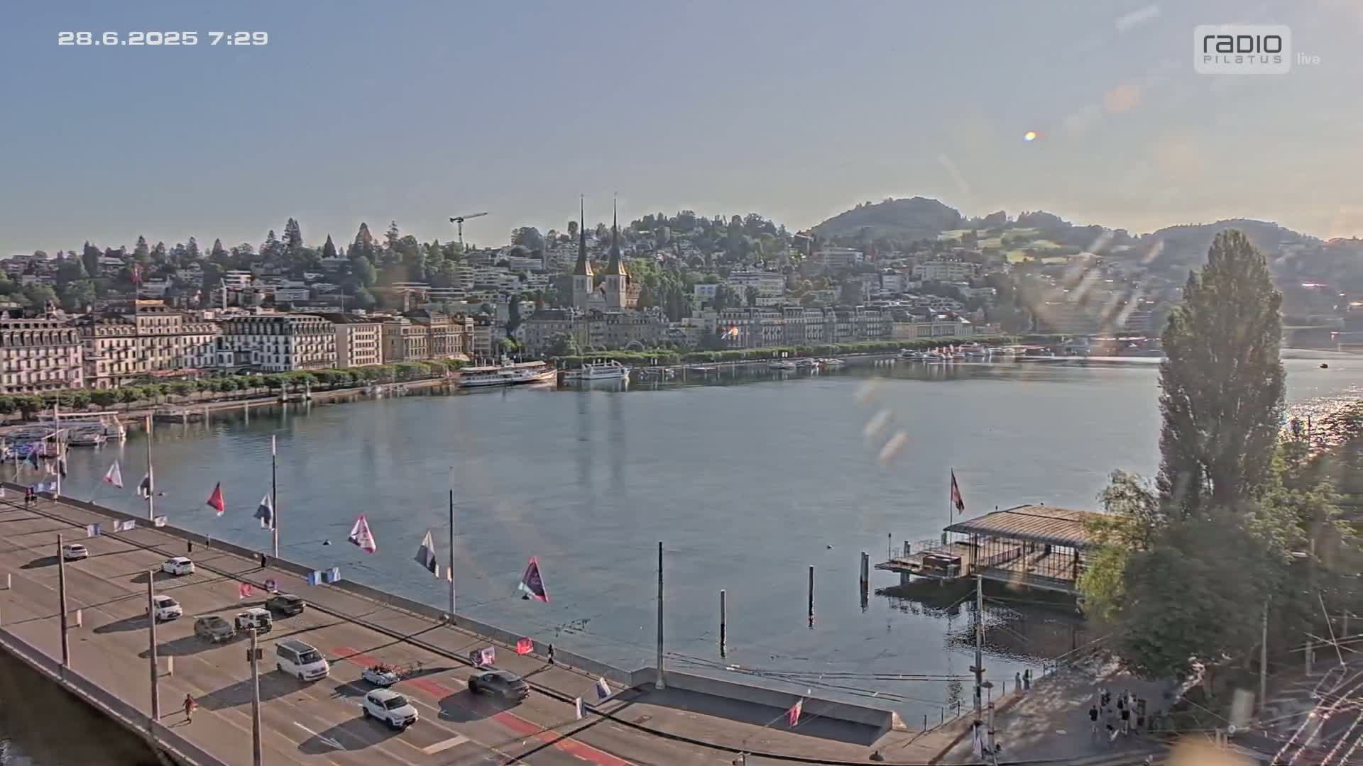 Luzern,  Lucerne Skyline Live Cam - Luzern, Lucerne-ville, Lucerne, Switzerland