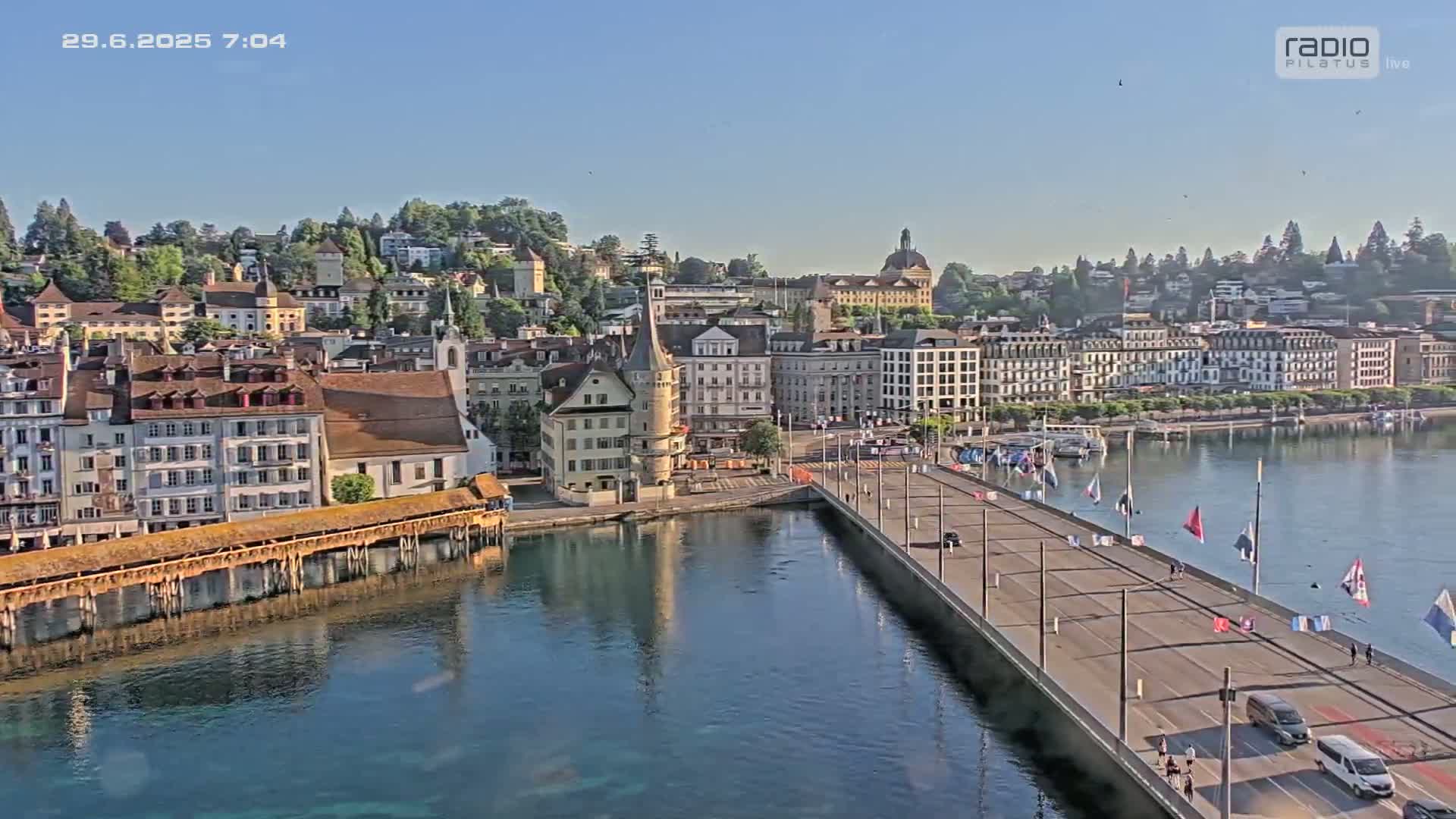 Luzern,  Lucerne Skyline Live Cam - Luzern, Lucerne-ville, Lucerne, Switzerland